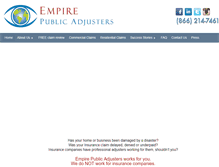 Tablet Screenshot of empirepublicadjusters.com
